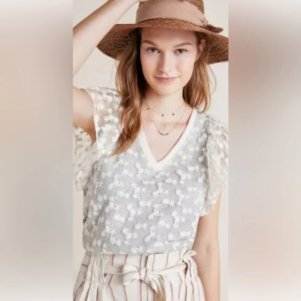 Anthropologie Amadi April Lace Top - Picture 3 of 15